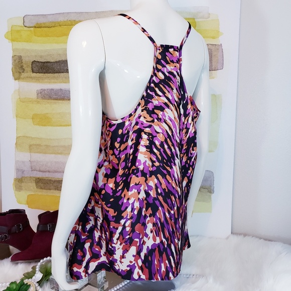 Multi-Color Racerback Cami Top | Size Medium - Picture 3 of 9